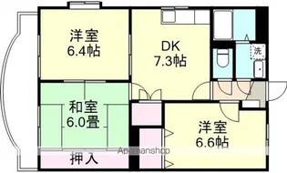 パシアン【3階】の間取り