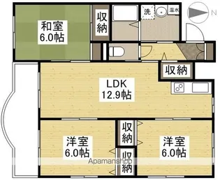 ガーデン津島Ⅱ【1階】の間取り