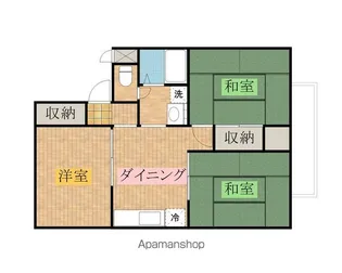 第2ホワイトシャルム【102号室】の間取り