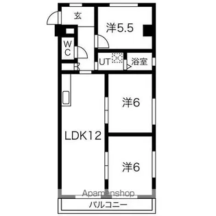 グリーンサイドヨシタカB【3階】の間取り