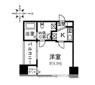 東京都中野区本町1丁目【マンション】の間取り