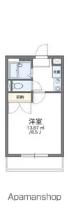 レオパレスクレスト【3階】の間取り