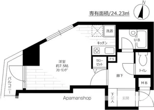 メインステージ本駒込駅前【おとり物件なし】#学生・社会人にオ【10階】の間取り