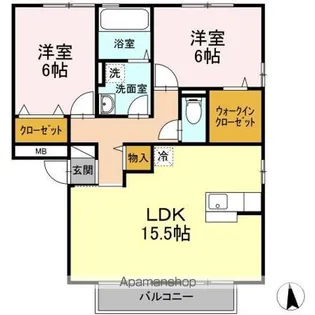 ウィルモア手城 C棟【3階】の間取り
