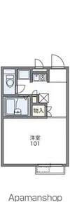 レオパレス友呂岐【203号室】の間取り