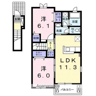 ルーチェ トモ【2階】の間取り