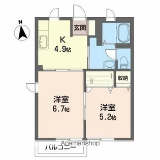 チトニア【101号室】の間取り