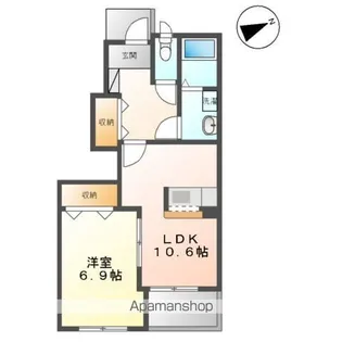 ロワールハイム【1階】の間取り