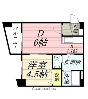 ALLURE MARUYAMA【4階】の間取り