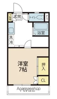 エクセレンス蔵本【2D号室】の間取り