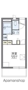 レオパレス上穂積【2階】の間取り