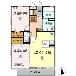 エターナルセンチュリー伍番館【3階】の間取り