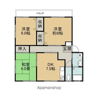 コーポみずほ【1階】の間取り