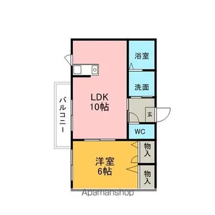ドミール C棟【2階】の間取り