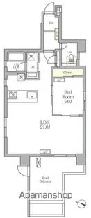 クロス護国寺【7階】の間取り