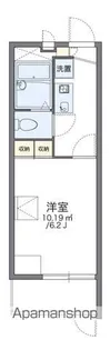 レオパレスクレール猪名寺【1階】の間取り