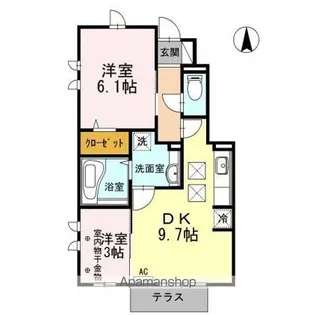 T’S SOUTH【1階】の間取り