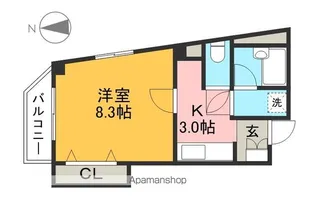 メゾンますがた【2階】の間取り
