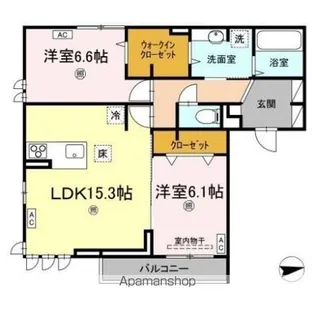アーネスト安宅【1階】の間取り