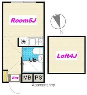 アップルハウス等々力【106号室】の間取り