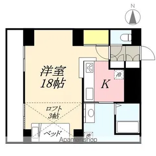 Eーハウス【1303号室】の間取り