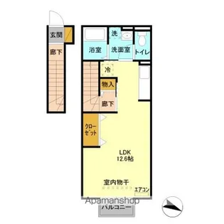 ロイヤル ブルー オーシャン A【203号室】の間取り