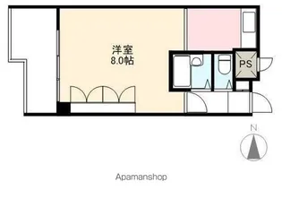 藤塚コーポラス【7階】の間取り