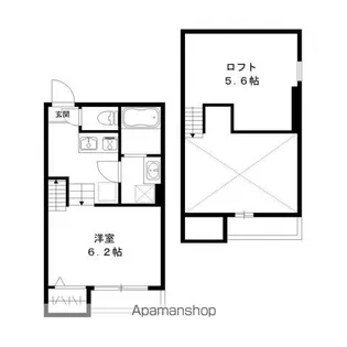 シェンヌ千葉中央【101号室号室】の間取り