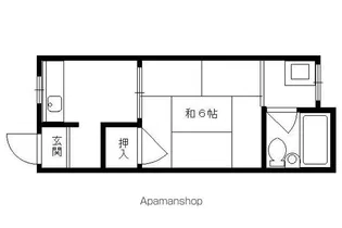 京屋ハイツ【201号室】の間取り