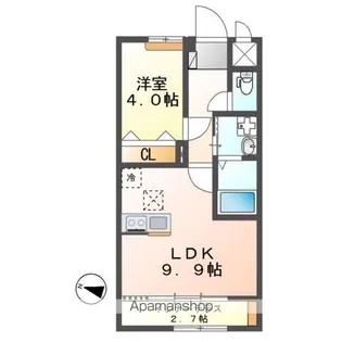 キルシュ・ブリューテA【1階】の間取り