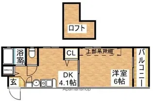 エステムコート新大阪Ⅲステーションプラザ【6階】の間取り