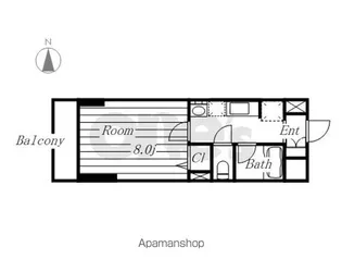 ベレーサ名駅ウエスト【304号室号室】の間取り