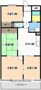 レジデンス光和Ⅲ【3階】の間取り