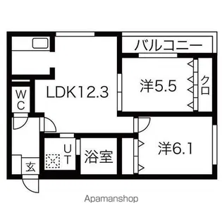BARRACUDA【1階】の間取り