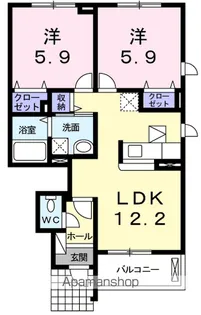 リスティ ストロイエⅠ【1階】の間取り