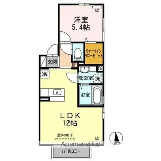 エレガンス神宮【201号室】の間取り