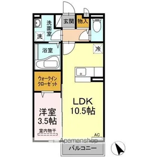 エストゥディオ栄【2階】の間取り
