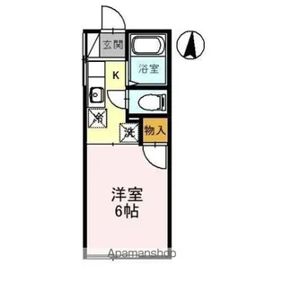 クローバーハウス幸【2階】の間取り