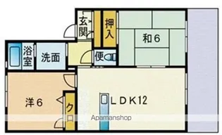 アトランティ土井【105号室】の間取り