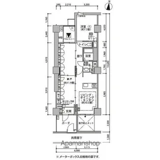 東雲キャナルコートCODAN21号棟【5階】の間取り