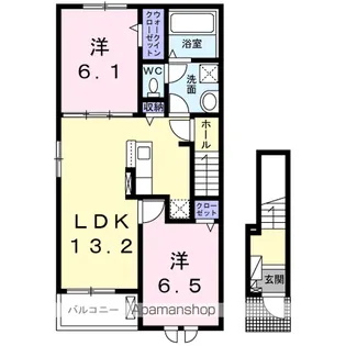エレガンテⅡ【2階】の間取り