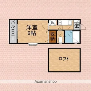 エクセルKEI【201号室】の間取り