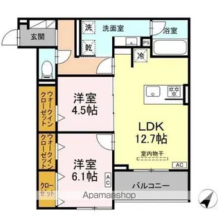 D-SOLIS一社【2階】の間取り