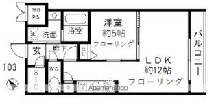 ファインクレスト入谷【1階】の間取り