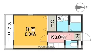 アーバンビレッジⅢ【3階】の間取り