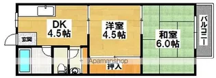 新金岡ハイツ【2階】の間取り