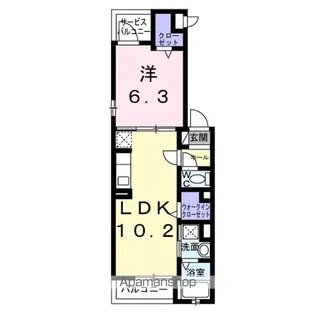 テラック中央林間【3階】の間取り