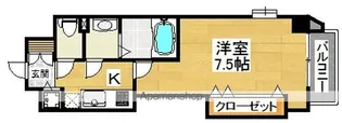1Kの間取り画像