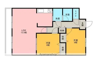 ヒルサイド露越【2階】の間取り