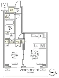 ミレーネ滝野川【2階】の間取り